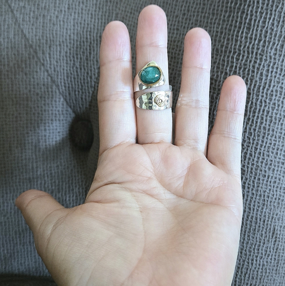 Shivam Green💚 Beryl Bypass Ring💍 - NWT - Picture 16 of 16